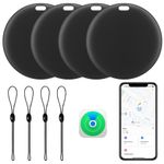 [Apple MFi Certified] LBPRT Air Tracker Tag 4 Pack, Smart Key Finder Work with Apple Find My (iOS Only, Android not Supported), Bluetooth Item Locator for Luggage Suitcase, Wallet. Replaceable Battery