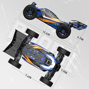 AMORIL 1/10 Brushless RC Car – Red High-Speed Remote Control Vehicle