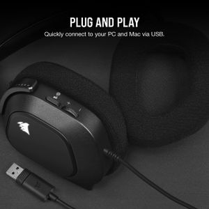 Corsair HS80 RGB Gaming Headset – Wireless Surround Sound PC Headphones
