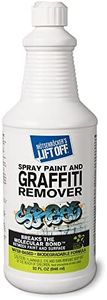 Motsenbocker's Lift Off 41103 32-Ounce Premium Spray Paint and Graffiti Remover Works on Multiple Surface Types Concrete, Vehicles, Brick, Fiberglass and More Water-Based, Pack of 1