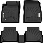 OEDRO Floor Mats Floor Liner Fit for 2018-2022 Ford EcoSport (US Model Only), 1st and 2nd Row: Front & Rear Full Set, Black TPE All Weather Guard