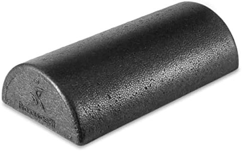 ProsourceFit High Density Foam Rollers 12 - inches long. Firm Full Body Athletic Massager for Back Stretching, Yoga, Pilates, Post Workout Trigger Point Release, Black