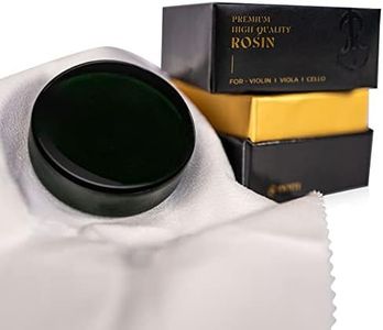 Viotti Dark Olive Rosin for Violin, Viola & Cello: Super-Smooth Rosin Engineered with Advanced Technology for Superior Grip with Low Dust, Shipped in Padded Protective Case to Prevent Cracking