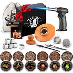 Cocktail Smoker Kit for Bourbon Whiskey Gifts for Men Drink Smoker Infuser Old Fashioned Smoker Kit With Torch Bongos Smoking Smoked Fashion Top Whiskey Making Accessories Infuse Cocktail Wine Meat