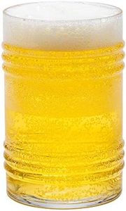 Restaurantware 16 Ounce Beer Glasses Set of 6 Tin Can Shaped Pint Glasses - Fine-Blown Tempered Wide Rim Dishwasher-Safe Clear Glass Novelty Drinking Glasses for Beers Ales or Cocktails