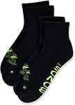 Bonds Men's X-Temp Quarter Crew Socks - 2 Pack, Black (2 Pack), 11+ / Large