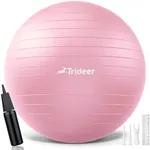 Trideer Yoga Ball - Exercise Ball for Workout pilates Stability - Anti-Burst and Slip Resistant for physical therapy, Birthing, Stretching & Core Workout, Office Ball Chair, Flexible Seating, Home Gym