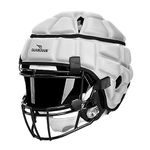 Guardian Cap - Soft-Shell Helmet Cover for Football and Lacrosse - Reduces Impact and Protects Helmets - One Size Fits All for Youth, High School and College Programs - White