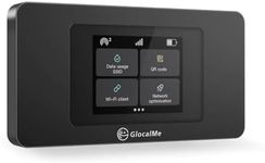 GlocalMe Duoturbo Mobile WiFi Hotspot, No SIM Card Needed, No contract and roaming fees, Dual modem Portable MiFi Device with Global 1GB Data, 4G LTE Router for Home or Travel in 200+ Countries