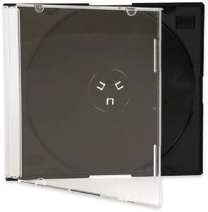 50 Single Standard 10mm CD Jewel Case with Black Tray