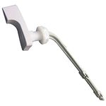 LASCO 04-1819 22 Degree Angle 6-Inch White Handle Plastic Arm American Standard Replacement Toilet Flush Lever