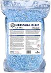 National Blue Ice Melt 8lb Bag - Fast Acting Ice Melter - Pet, Plant and Concrete Friendly, Environmentally Safe - Free of Magnesium Chloride - Melts to -15°F