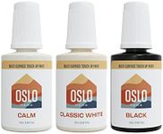 Oslo Home 3 Pack - Neutral Whites + Touch Up Paint Kit – Most Popular Home and Rental Colors w/Brush in Bottle - Made in USA