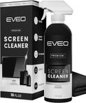 Screen Cleaner Spray (16oz) - Large Screen Cleaner Kit- TV Screen Cleaner, Computer Screen Cleaner, TV Screen Cleaner for Smart TV, Monitor, Laptop, Ipad-Screen Cleaner Spray and Wipe Microfiber Cloth