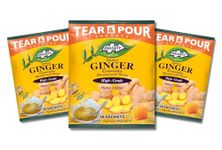 Dalgety Instant Ginger Herbal Tea (Blended with Honey granules) 100% Natural. Tear & Pour Sachets (3 Pack Bags - Total 90 sachets) 810g