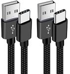 VOTY 【2-Pack 6FT USB-C Charger Cable for Motorola Moto G Fast/G Power/G Stylus,Moto G8 G7,G7 Play,G7 Plus,G7 Power G6,G6 Plus X4 Z3 Z2 Play Z Droid Force,Braided USB Type C Charge Charging Cord