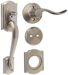 Schlage Lock Company F93CAM619ACC(RH) Camelot Dummy Style Handle Set with Accent Interior Right Hand Lever, Satin Nickel