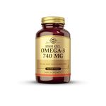 Solgar Fish Gel Omega-3 740 mg Softgels - Pack of 50 - Supports Heart, Brain and Eye Health - Gluten and Dairy Free