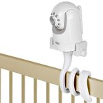 Baby Monitor Mount Baby Monitor Holder Flexible Baby Camera Mount Compatible with Infant Optics DXR 8 & DXR-8 Pro and Most Other Baby Monitors, Attaches to Crib Cot Shelves