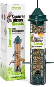 Jacobi Jayne Squirrel Buster Classic Bird Feeder – Squirrel & Pigeon Proof Metal, Easy Clean Hanging Seed Feeder for Garden Birds