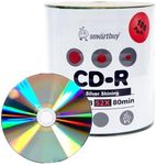 Smartbuy 100-disc 700mb/80min 52x CD-R Shiny Silver Top Blank Recordable Media Disc