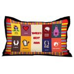 Indigifts Home Decor for Birthday World's Best Mom Quote Mommy's Things Multi Pillow Cover 27x17 inches