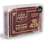 Saffron, Finest Pure Premium Saffron Safran, The Food Supply Saffron is CERTIFIED Grade A++, LAB TESTED, Highest Grade for Saffron for Tea, Paella, Rice, Desserts, Sweets (1g (Pack of 1))