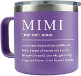 WECACYD Mimi Gifts - 14Oz Mimi Coffee Mug - Birthday Gifts for Mimi, Mimi Birthday Gifts - Gifts for Mimi from Granddaughter, Grandson, Grandkids for Birthday, Mothers Day, Christmas