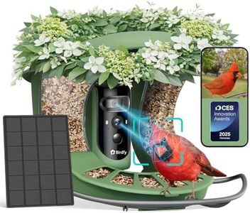 Birdfy 2 Smart Bird Feeder with Camera, Dual-Lens (2K+1080P) Camera for Live Streaming & Close-Up Photos, AI Identifies Bird Species, Solar-Powered Backyard Birdwatching Gift