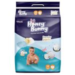 Honey Bunny Everyday Baby Diapers Pants | Medium (M), 72 Count, 7-12 kg | Silky Soft on Skin, Bubble Layer | 12 Hours Protection Baby Diaper