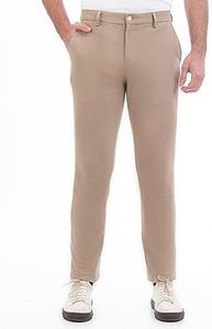 The Pant Project Luxury PV Stretchable Casual Pants for Men | Stylish Slim Fit Men's Wear Trousers for Office or Party | Mens Fashion Dress Trouser with Expandable Waist & 4 Way Stretch (38, Khaki)