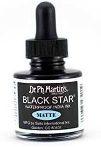 Dr. Ph. Martin's Star India Ink Bottle, 1.0 oz, Matte Black