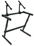 Quik-Lok Z/726 Double Tier Height Adjustable Z-Style Keyboard Stand
