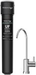 Waterdrop 17UB-UF 0.01 μm Ultra Filtration Under Sink Water Filter System for Baçtёria Reduction, Reduces Lead, Chlorine, Bad Taste & Odor, 24K Gallons, with Dedicated Brushed Nickel Faucet, USA Tech