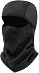 Anlamp Balaclava Winter Face Mask for Men and Women Cold Weather Gear Windproof Waterproof Thermal Fleece Lined Hats, Black