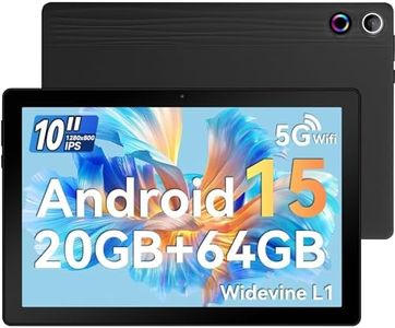 Ainmel 10 inch Tablet, Tablets Android 14 10GB RAM 64GB ROM,1TB TF Card Expand, 1280 * 800 Full HD Tablet with Octa-Core Processor, 5000mAh Battery, 8MP & 5MP Dual Camera Face ID (Black)