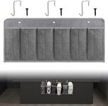 RVZONE RV Shoe Pockets 6 Large Pockets Heavy Hanging Bedside Storage Organizer with Sturdy Hooks Storage Pockets Hangs on bed for Shoes Toys and Tool Accessories