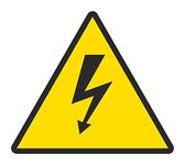 Rangvishwa Danger Arrow Symbol Electrical Hazard Self Adhesive Vinyl Sticker