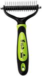 BISSELL FURGET IT Cat and Dog Grooming Brush with Shedding and Dematting, 2064A Green