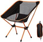 ACHAL Portable Compact Folding Chair with Carry Bag Perfect for Outdoor Camping, Travel, Beach, Picnics, Festival, Hiking, Backpacking (Nylon & Aluminum Alloy)