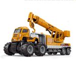 DEUSON ECOM Crane Loader Excavator Truck Toys Construction Truck Toys Diecast Alloy with Friction Powered Toy for Kids Boys and Girls Best Gift Truck Toys