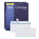 Columbian #10 Security Envelopes, 500/Box, No Window, 4-1/8 x 9-1/2 Inches, Release & Seal Self Seal, White (COLO151)