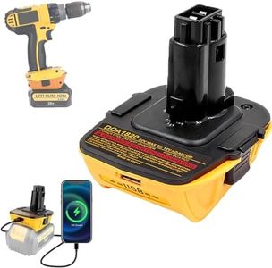 Replacement DCA1820 De walt 20V battery adapter for De walt 18V tools Compatible with 20V MAX XR lithium battery DCB200 DCB201 DCB203 DCB203BT DCB204 DCB205 DCB206