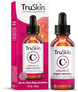 TruSkin Vitamin C-Plus Super Serum, Anti Aging Anti-Wrinkle Facial Serum with Niacinamide, Retinol, Hyaluronic Acid, and Salicylic Acid, 1 oz