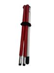 Jsaak Foldable Blind Walking Stick with Two Sides Red Reflective Tape for Vision Impaired and Blind People