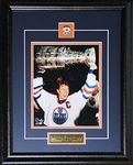 Wayne Gretzky Edmonton Oilers Stanley Cup Hockey Memorabilia Collector 8x10 Frame