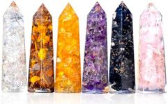 Healing Crystal Wand Set of 6 Orgon