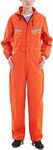 Nideen Men's & Women's Dustproof Workwear Long Sleeve Coverall Suit with Hood Orange-XXL