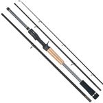 MINISTOREAM Travel Fishing Rods, 4 Piece Fishing Pole,Surf Casting/Spinning Rod,Ultralight Fishing Baitcasting Rod 7ft for Saltwater Trout, Bass, Walleye, Pike (Casting, 6.5ft/ML)