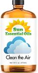 Sun Essential Oils - Clean The Air Essential Oil 16oz for Aromatherapy, Diffuser, Soothing, Calming, Relieves Stress